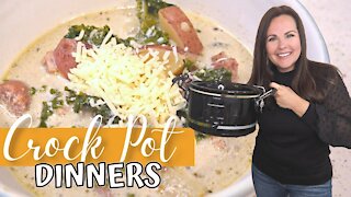 CROCK POT RECIPES | DUMP AND GO | EASY SLOW COOKER DINNERS | AMBER AT HOME