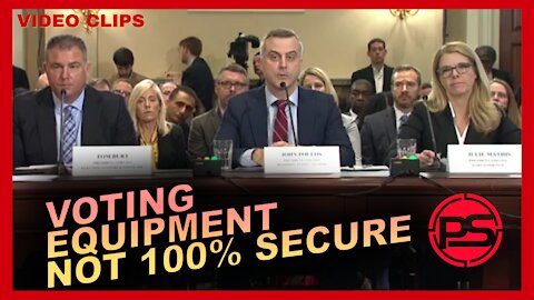 CEO'S OF THE THREE BIGGEST VOTING EQUIPMENT MANUFACTURERS SAY THEY ARE NOT 100% SECURE