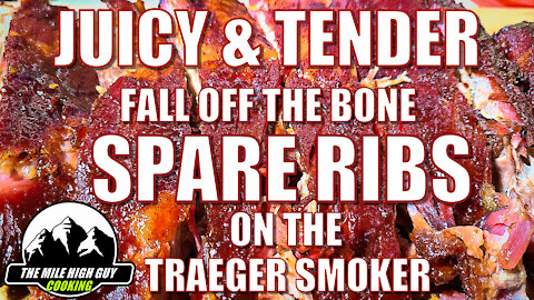 Fall Off The Bone Spare Ribs | Traeger Cooking