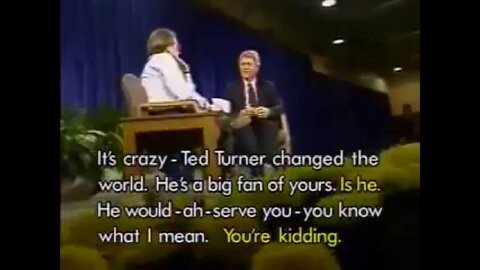 Larry King & Bill Clinton "Ted Turner Changed the World He Is a Big Fan of Yours He Would Serve You"