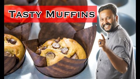 Learn to make easy Chocolate Chip Muffins. Malayalam recipe For Home Bakers