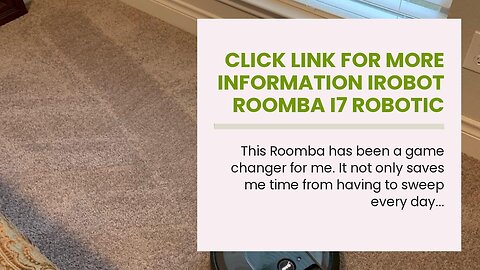 Click link for more information iRobot Roomba i7 Robotic Vacuum Bundle- Alexa Connected, Home M...