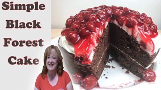 SIMPLE BLACK FOREST CAKE RECIPE | Bake with Me a Delicious Cake