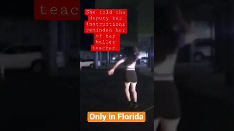 Lady breaks out in a #riverdance during a sobriety test in Florida #shorts #florida