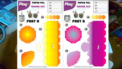 PaperCraft: Pill - Instructional (Free Kendama Toy)