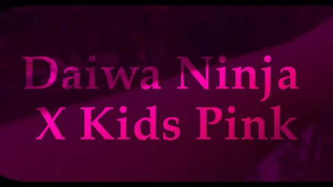 Daiwa Ninja Kids X pink fishing rod and also for adults 😉