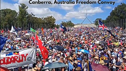 "Convoy to Canberra" AMAZING PROTEST Scenes From Australian Parliament House In 'Canberra Australia'