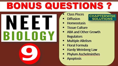 NEET BIOLOGY | Part - 9