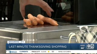 Last-minute Thanksgiving shopping