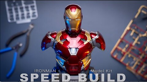 IronMan Mark 46 Bust Model Kit Speed Build | Iron Man Suit