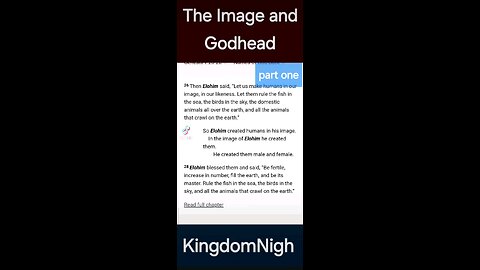 the image and Godhead