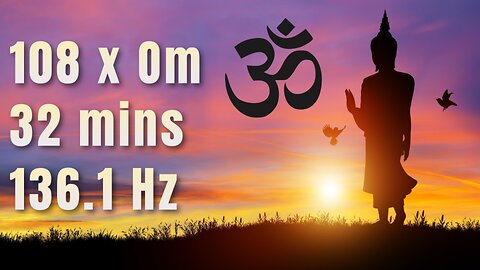 Healing Om Mantra Chanting at 136.1 Hz - 108 Times | Deep Meditation and Spiritual Transformation