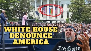 Biden hangs Pride Flag from White House