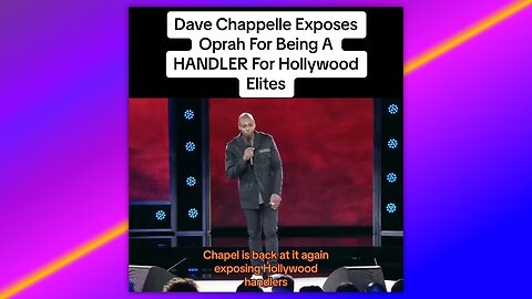 🚨Dave Chappelle EXPOSING Oprah For Profiting Off Others Suffering & “Alleged” Child Trafficking