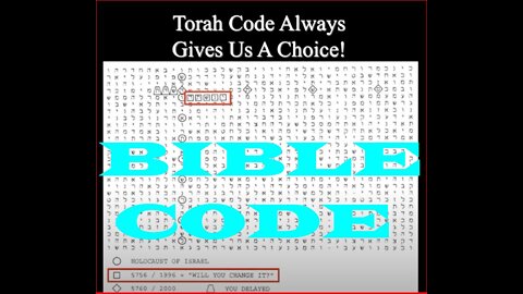 Your name is written in the the Bible Torah Codes as past present & future all exist simultaneously