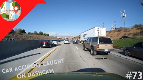 Driver Get's What He Deserves When He Rear-Ends A Stationary Vehicle - Dashcam Clip Of the Day #73