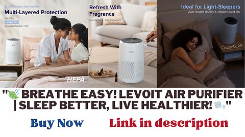 LEVOIT Core Mini Air Purifier | Sleep Better, Eliminate Smoke, Allergens, Pet Odors, and Dust"