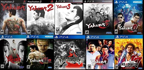 My Yakuza Collection Series PS2 PS3 PS4 Unboxing