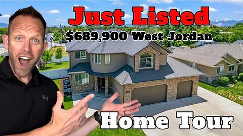 HOME for SALE West Jordan Utah - FULL Home Tour - JUST LISTED