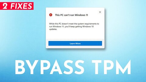 Windows 11 Bypass TPM 2.0 [ Secure BOOT ] | Install Windows 11 without TPM