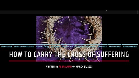 How To Carry The Cross Of Suffering