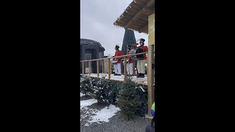 Drummers at Christmas Train Station