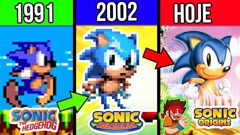 EVOLUÇÃO e Historia de TODOS os SONIC 1 do MEGA DRIVE