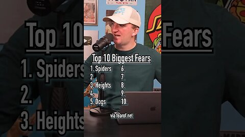 The TOP 10 BIGGEST FEARS of ALL TIME! Are These Valid? #shorts #fear #guessinggame #top10 #spiders