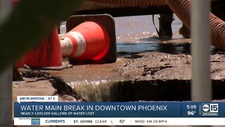 Downtown Phoenix water main break impacting nearby business
