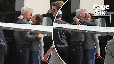 Harrison Ford, 81, and Calista Flockhart, 59, seen canoodling at airport after Thanksgiving getaway