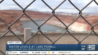 Water levels at Lake Powell dropping