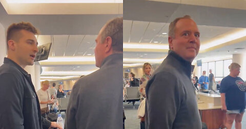 Man Gives Adam Schiff a Piece of His Mind During Face-to-Face Encounter at Airport