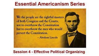 2022 - 10-15 - ESSENTIAL AMERICANISM - SESSION 4