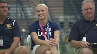 Olympic champion Katie Nageotte honored with homecoming celebration in Olmsted Falls