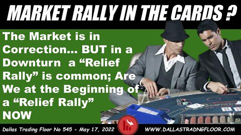 MARKET RALLY IN THE CARDS ?