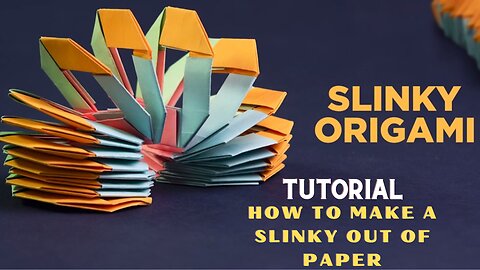 Paper Origami Slinky How to Make a Slinky Out of Paper Origami Slinky Toy Origami