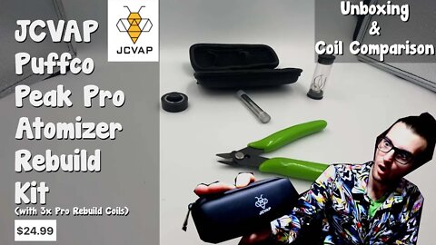 JCVAP Puffco Peak Pro Rebuild Kit Unboxing & Comparing - JCVAP Coil VS Stock Puffco Coil