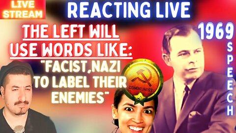 THEY WILL USE LABELS TO ATTACK THEIR ENEMIES - Edward Griffin 1969 Speech Live Stream