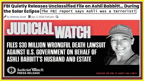 FBI report says Ashli Babbitt was a terrorist!
