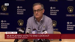 Milwaukee Brewers president reacts to end of MLB lockout