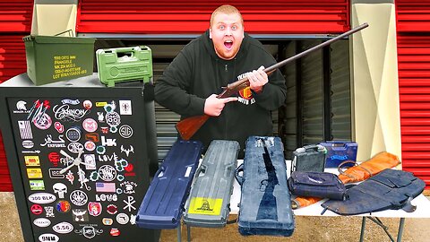 I Bought a Storage Unit FULL of Gun Cases and a GIANT Gun Safe!