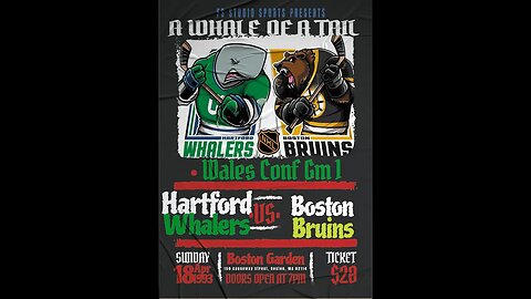 A Whale of a Tail - Wales Conf Opening Round Gm1 - Whalers vs Bruins- (NHLPA 93 Challenge)