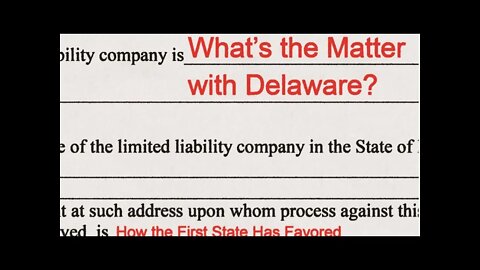 What’s the Matter with Delaware? with Author Hal Weitzman