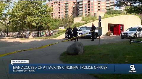 Suspect identified in assault on Cincinnati police officer at Sawyer Point Park