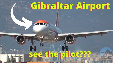 Next to the Runway at Gibraltar as easyJet's Wheels Touch the Ground Right in Front of Me