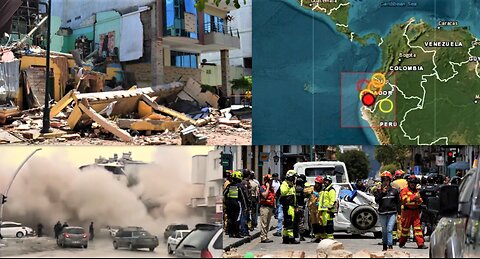 MAJOR 6.9 QUAKE ROCKS ECUADOR-BUILDINGS DAMAGED*910 DOLPHINS WASH ASHORE FRANCE*AUSTRALIAN DISASTER*