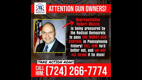 Robert Matzie - The Deciding Vote on Gun Control in Pennsylvania?