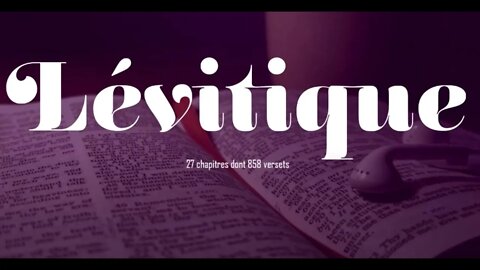 LEVITIQUE ~ Ancien Testament de La Sainte Bible (Texte et audio Complets).