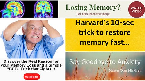 Harvard’s New Memory Loss Breakthrough