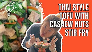 Cooking Thai Style Tofu with Cashew Nuts Stir Fry. Cooking Ideas & Inspiration. #shorts